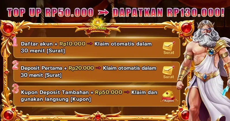 TOP UP RP50.000 DAPATKAN RP130.000!